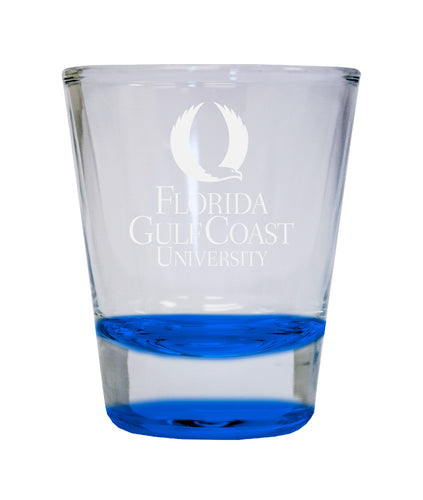 NCAA Florida Gulf Coast Eagles Collector's 2oz Laser-Engraved Spirit Shot Glass Blue