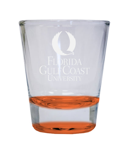 NCAA Florida Gulf Coast Eagles Collector's 2oz Laser-Engraved Spirit Shot Glass Orange