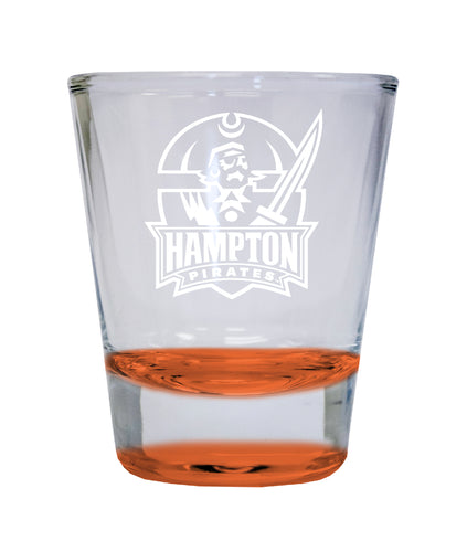 NCAA Hampton University Collector's 2oz Laser-Engraved Spirit Shot Glass Orange