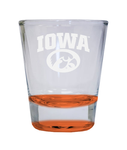 NCAA Iowa Hawkeyes Collector's 2oz Laser-Engraved Spirit Shot Glass Orange