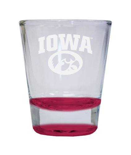 NCAA Iowa Hawkeyes Collector's 2oz Laser-Engraved Spirit Shot Glass Red