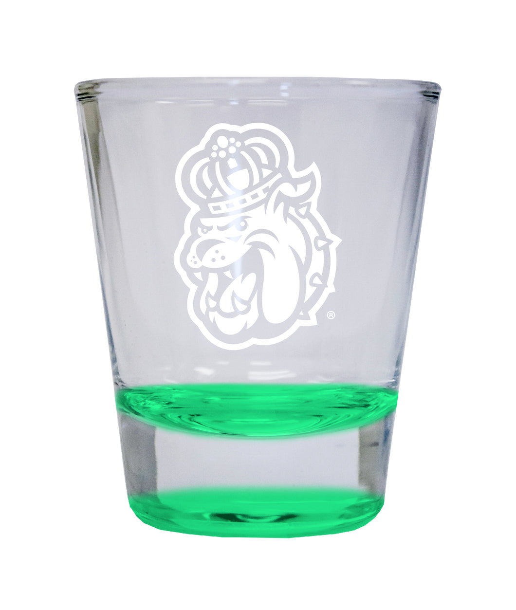NCAA James Madison Dukes Collector's 2oz Laser-Engraved Spirit Shot Glass Green