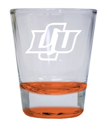 NCAA Lubbock Christian University Chaparral Collector's 2oz Laser-Engraved Spirit Shot Glass Orange