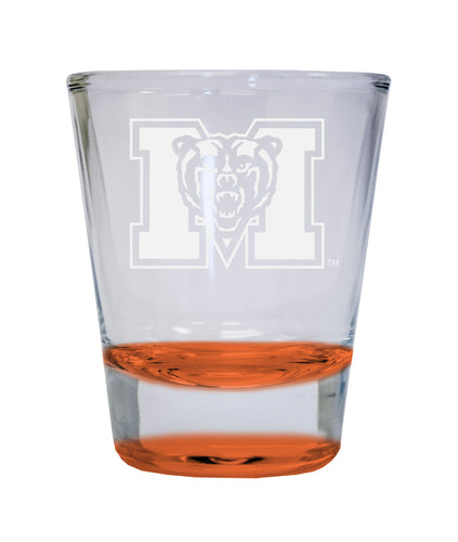 NCAA Mercer University Collector's 2oz Laser-Engraved Spirit Shot Glass Orange