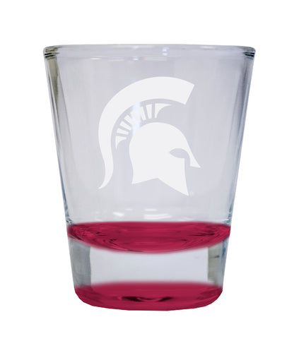 NCAA Michigan State Spartans Collector's 2oz Laser-Engraved Spirit Shot Glass Red