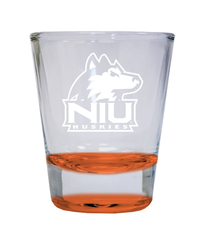 NCAA Northern Illinois Huskies Collector's 2oz Laser-Engraved Spirit Shot Glass Orange