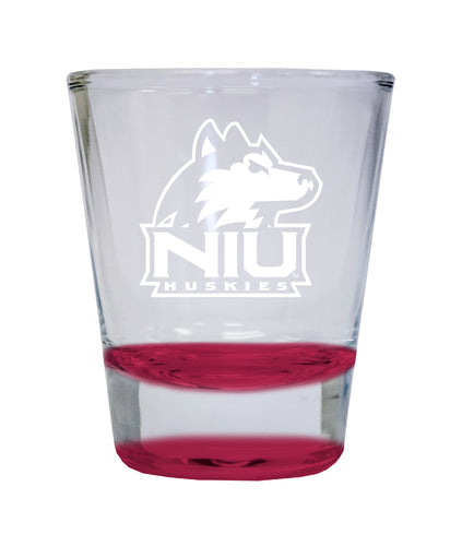 NCAA Northern Illinois Huskies Collector's 2oz Laser-Engraved Spirit Shot Glass Red