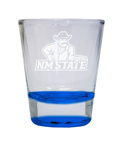 NCAA New Mexico State University Aggies Collector's 2oz Laser-Engraved Spirit Shot Glass Blue