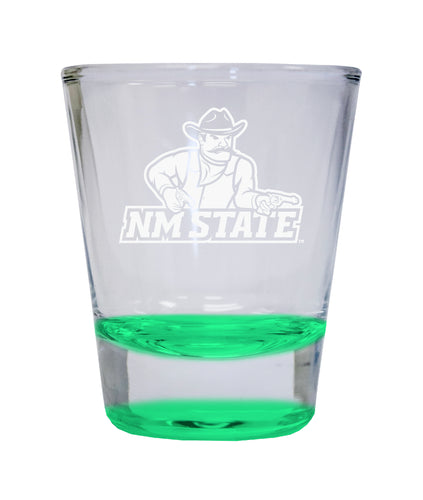 NCAA New Mexico State University Aggies Collector's 2oz Laser-Engraved Spirit Shot Glass Green