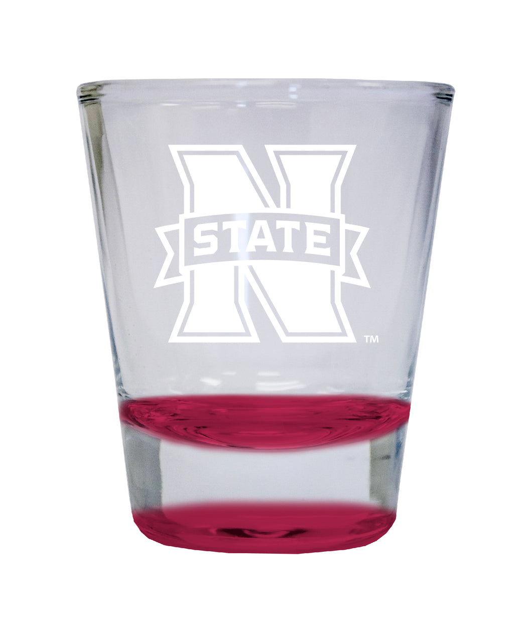 Northwestern Oklahoma State University Etched Round Shot Glass 2 oz Red