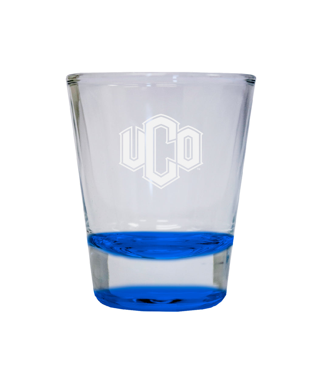 NCAA University of Central Oklahoma Bronchos Collector's 2oz Laser-Engraved Spirit Shot Glass Blue