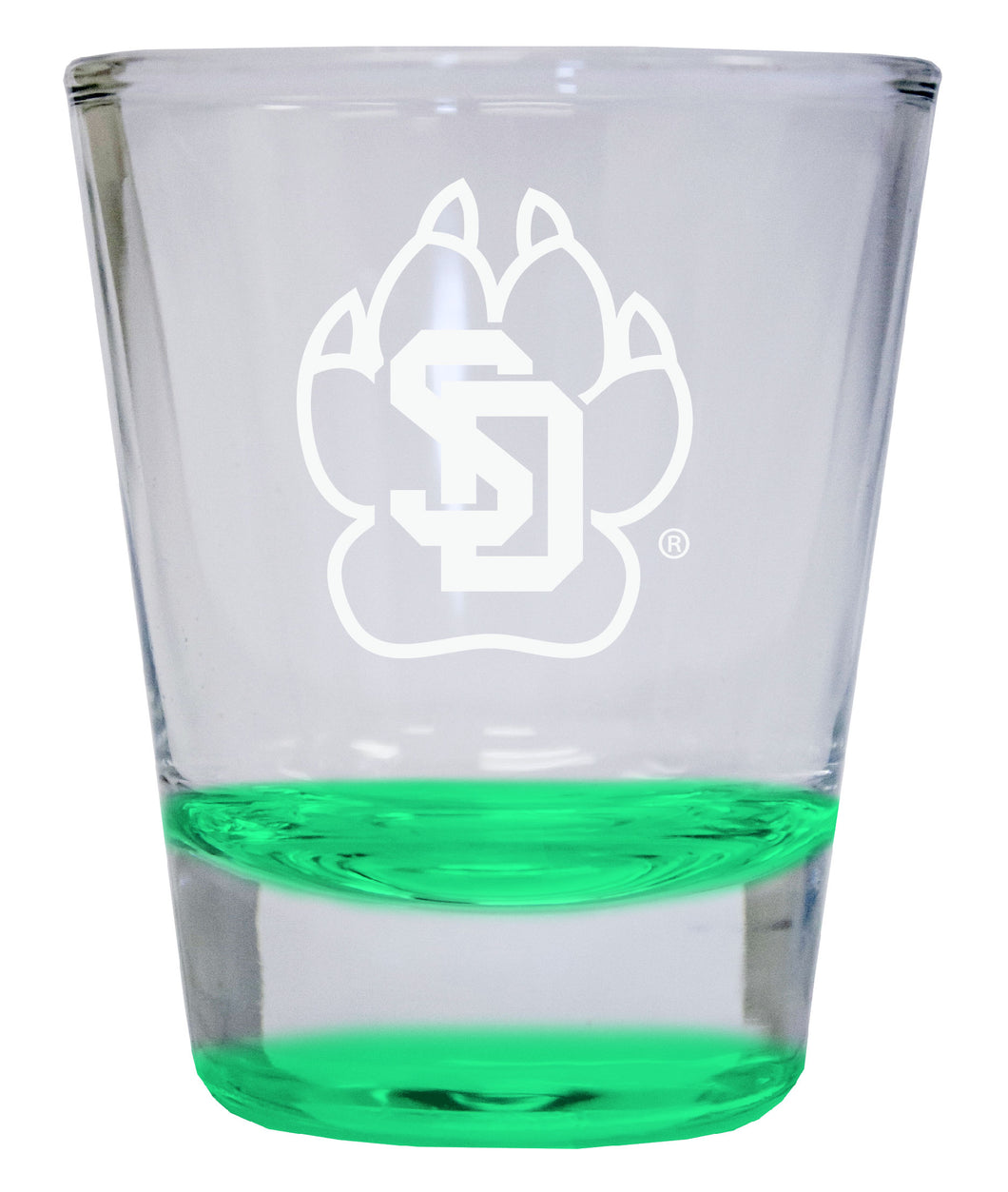 NCAA South Dakota Coyotes Collector's 2oz Laser-Engraved Spirit Shot Glass Blue