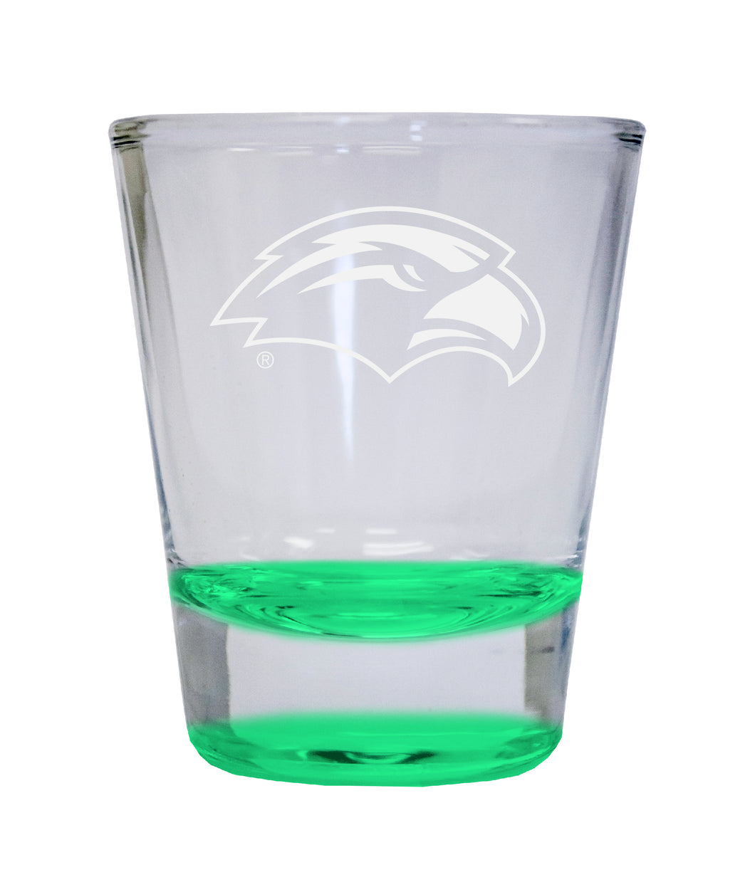 NCAA Southern Mississippi Golden Eagles Collector's 2oz Laser-Engraved Spirit Shot Glass Green