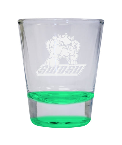 NCAA Southwestern Oklahoma State University Collector's 2oz Laser-Engraved Spirit Shot Glass Green