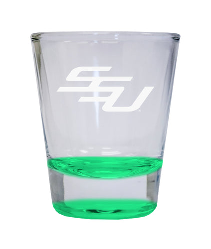 NCAA Savannah State University Collector's 2oz Laser-Engraved Spirit Shot Glass Green