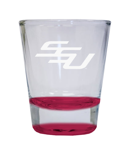 NCAA Savannah State University Collector's 2oz Laser-Engraved Spirit Shot Glass Red