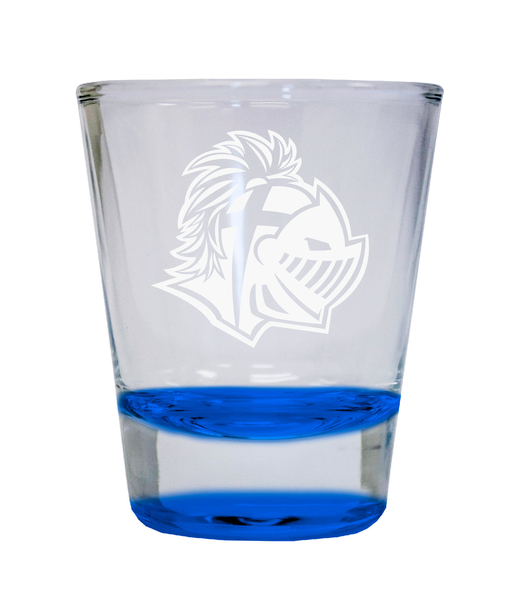 Southern Wesleyan University Etched Round Shot Glass 2 oz Blue