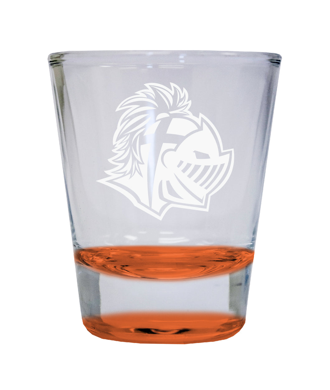 Southern Wesleyan University Etched Round Shot Glass 2 oz Orange