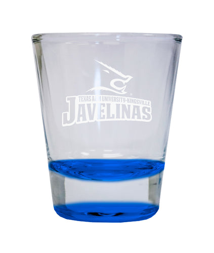 NCAA Texas A&M Kingsville Javelinas Collector's 2oz Laser-Engraved Spirit Shot Glass Blue