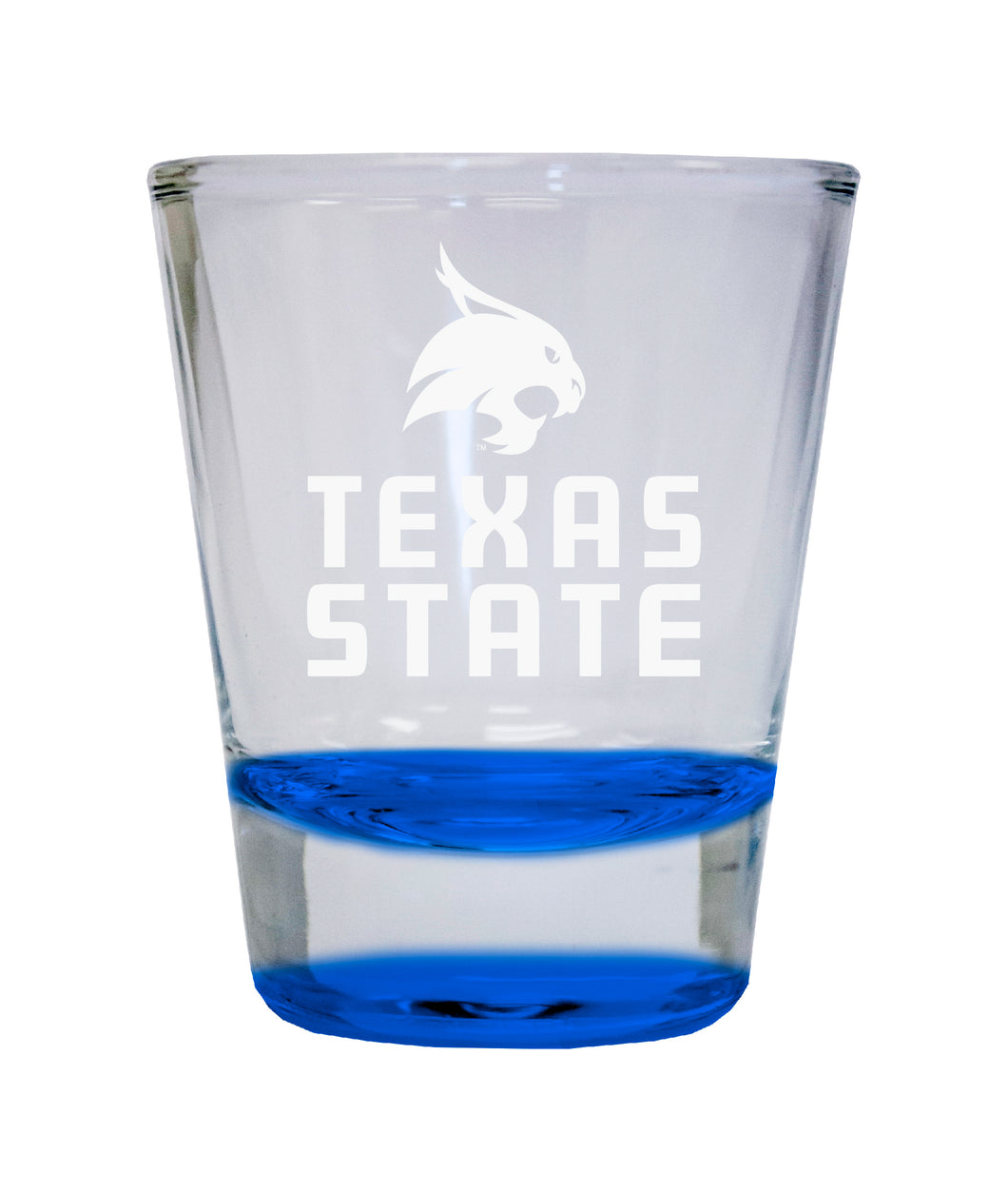 NCAA Texas State Bobcats Collector's 2oz Laser-Engraved Spirit Shot Glass Blue