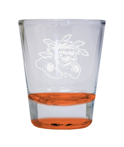 NCAA Wichita State Shockers Collector's 2oz Laser-Engraved Spirit Shot Glass Orange