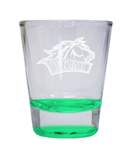 NCAA Western New Mexico University Collector's 2oz Laser-Engraved Spirit Shot Glass Green