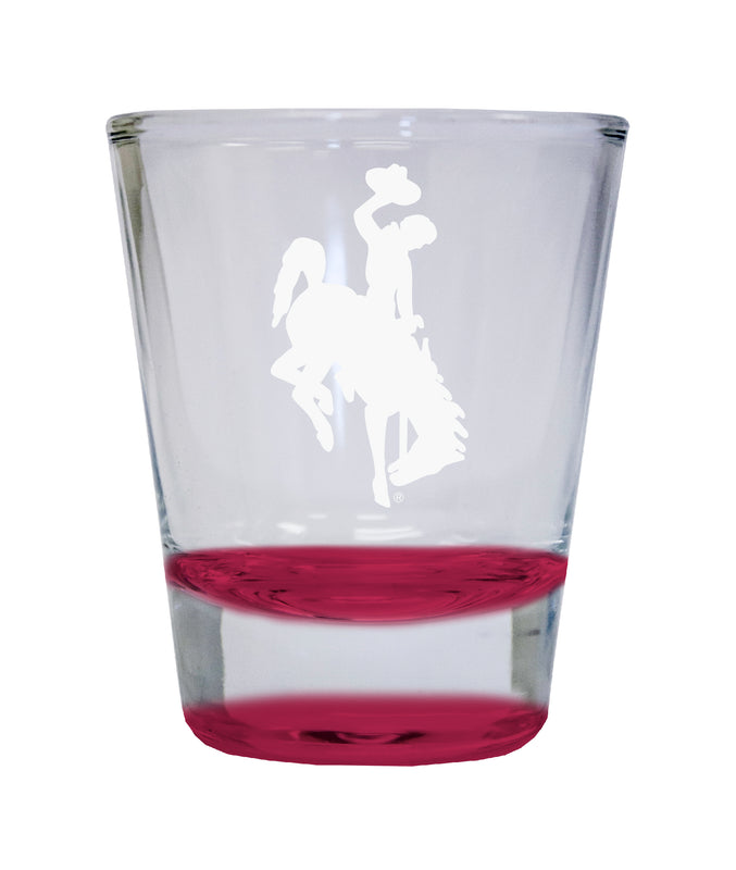 NCAA University of Wyoming Collector's 2oz Laser-Engraved Spirit Shot Glass Red
