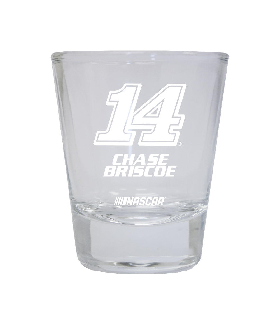 Chase Briscoe #14 Nascar Etched Round Shot Glass New for 2022