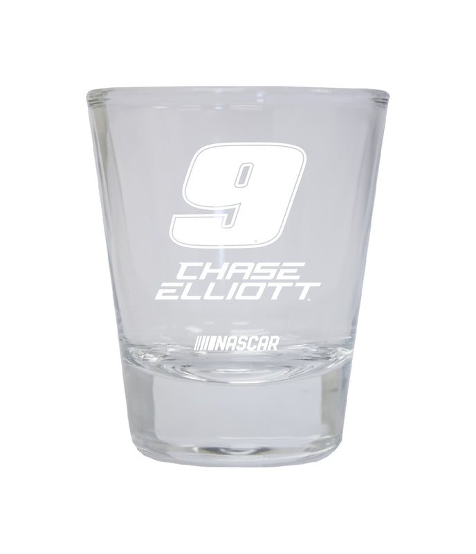 Chase Elliott #9 Nascar Etched Round Shot Glass New for 2022