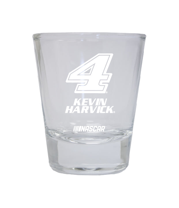 Kevin Harvick #4 Nascar Etched Round Shot Glass New for 2022
