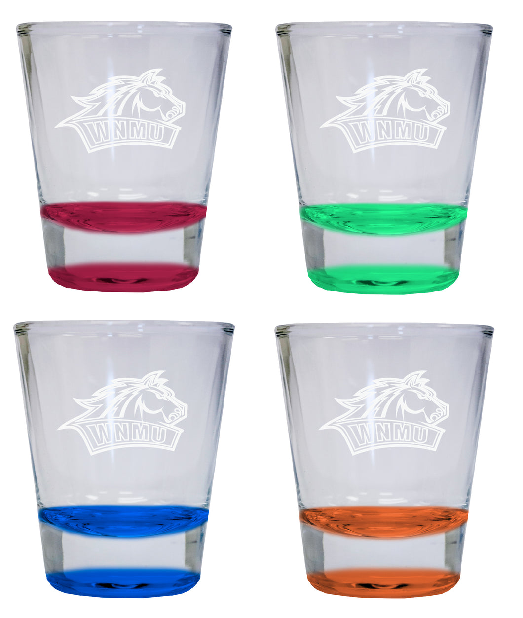 Mercer University Etched Round Shot Glass