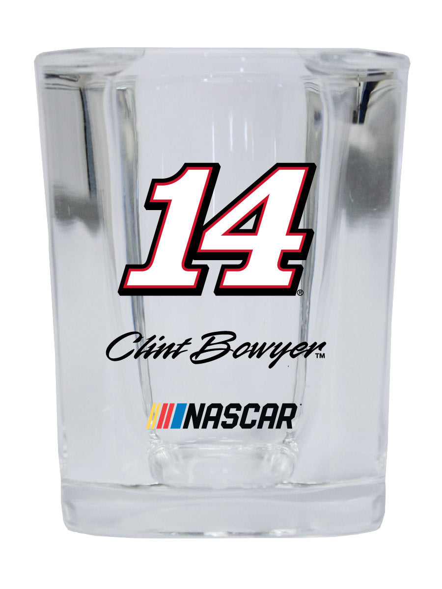 R and R Imports Officially Licensed NASCAR Clint Bowyer #14 Shot Glass Square New for 2020