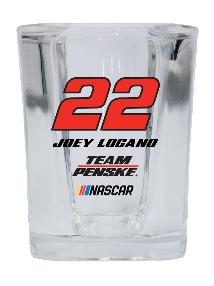 R and R Imports Officially Licensed NASCAR Joey Logano #22 Shot Glass Square New for 2020