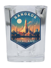Load image into Gallery viewer, Bangkok Thailand B Souvenir 2.5 Ounce Shot Glass Square  Base
