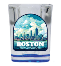 Load image into Gallery viewer, Boston Massachusetts A Souvenir 2.5 Ounce Shot Glass Square  Base
