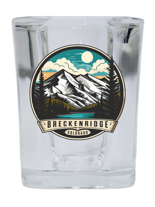 Breckenridge Colorado Design A Souvenir 2.5 Ounce Shot Glass Square