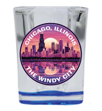 Load image into Gallery viewer, Chicago Illinois B Souvenir 2.5 Ounce Shot Glass Square  Base
