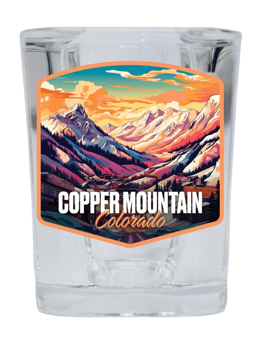 Copper Mountain A Souvenir 2.5 Ounce Shot Glass Square