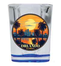 Load image into Gallery viewer, Orlando Florida B Souvenir 2.5 Ounce Shot Glass Square  Base

