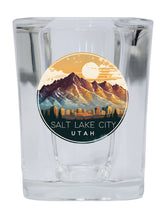 Load image into Gallery viewer, Salt Lake City Utah Design B Souvenir 2.5 Ounce Shot Glass Square
