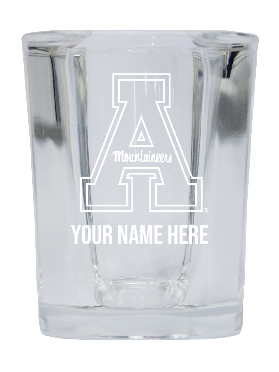 NCAA Appalachian State Personalized 2oz Stemless Shot Glass - Custom Laser Etched 