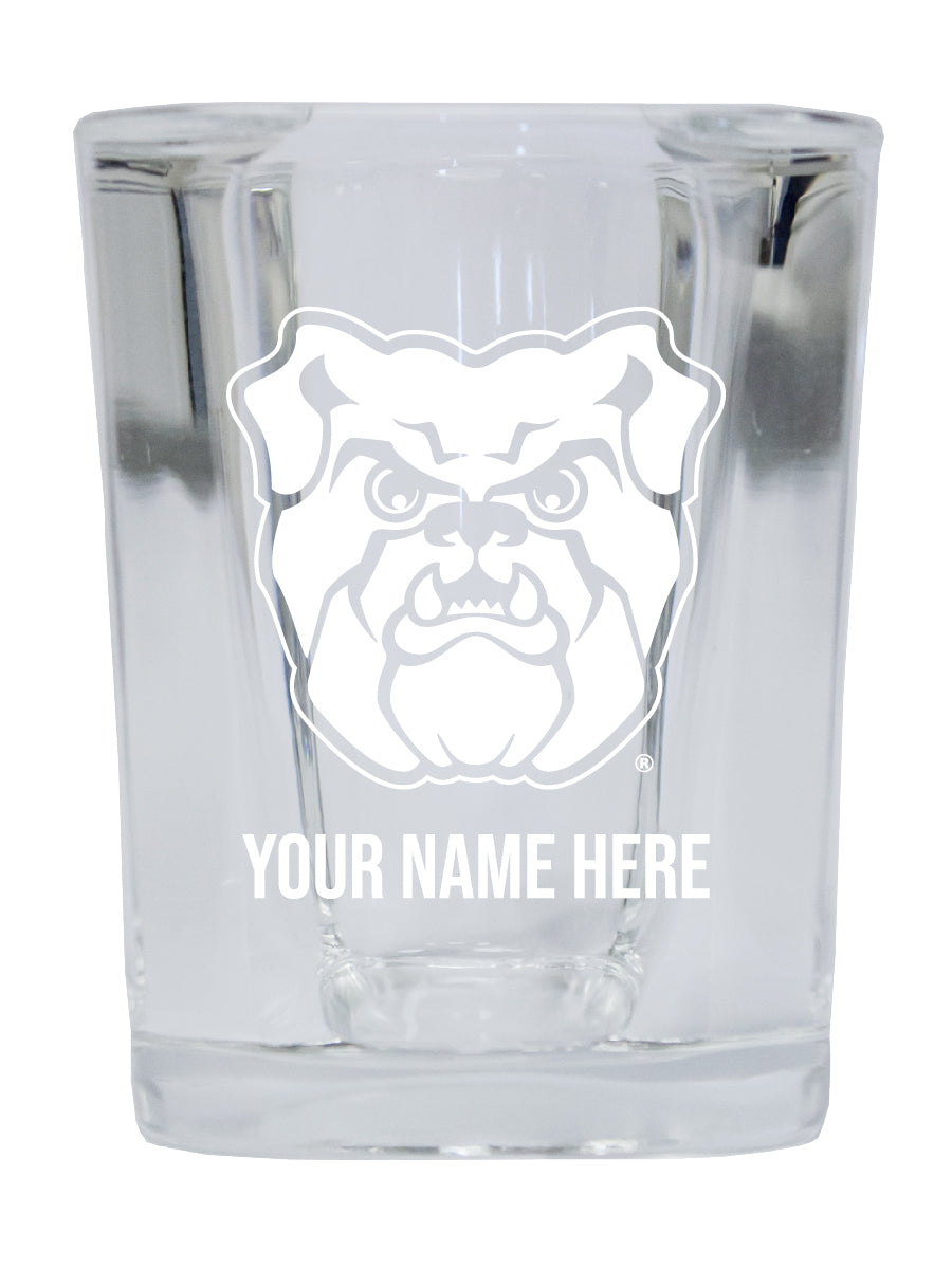NCAA Butler Bulldogs Personalized 2oz Stemless Shot Glass - Custom Laser Etched 