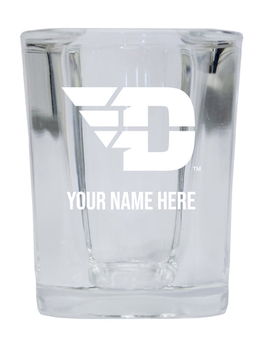 NCAA Dayton Flyers Personalized 2oz Stemless Shot Glass - Custom Laser Etched 