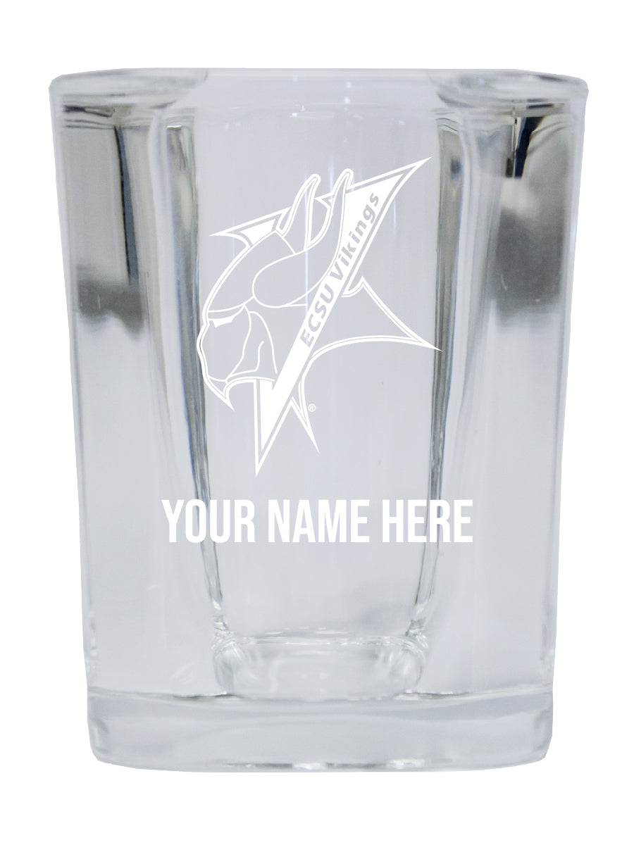 NCAA Elizabeth City State University Personalized 2oz Stemless Shot Glass - Custom Laser Etched 
