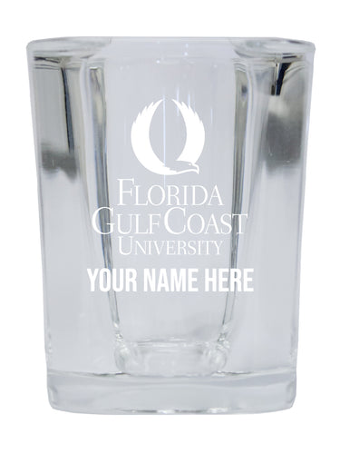 NCAA Florida Gulf Coast Eagles Personalized 2oz Stemless Shot Glass - Custom Laser Etched 
