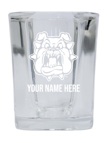 NCAA Fresno State Bulldogs Personalized 2oz Stemless Shot Glass - Custom Laser Etched 
