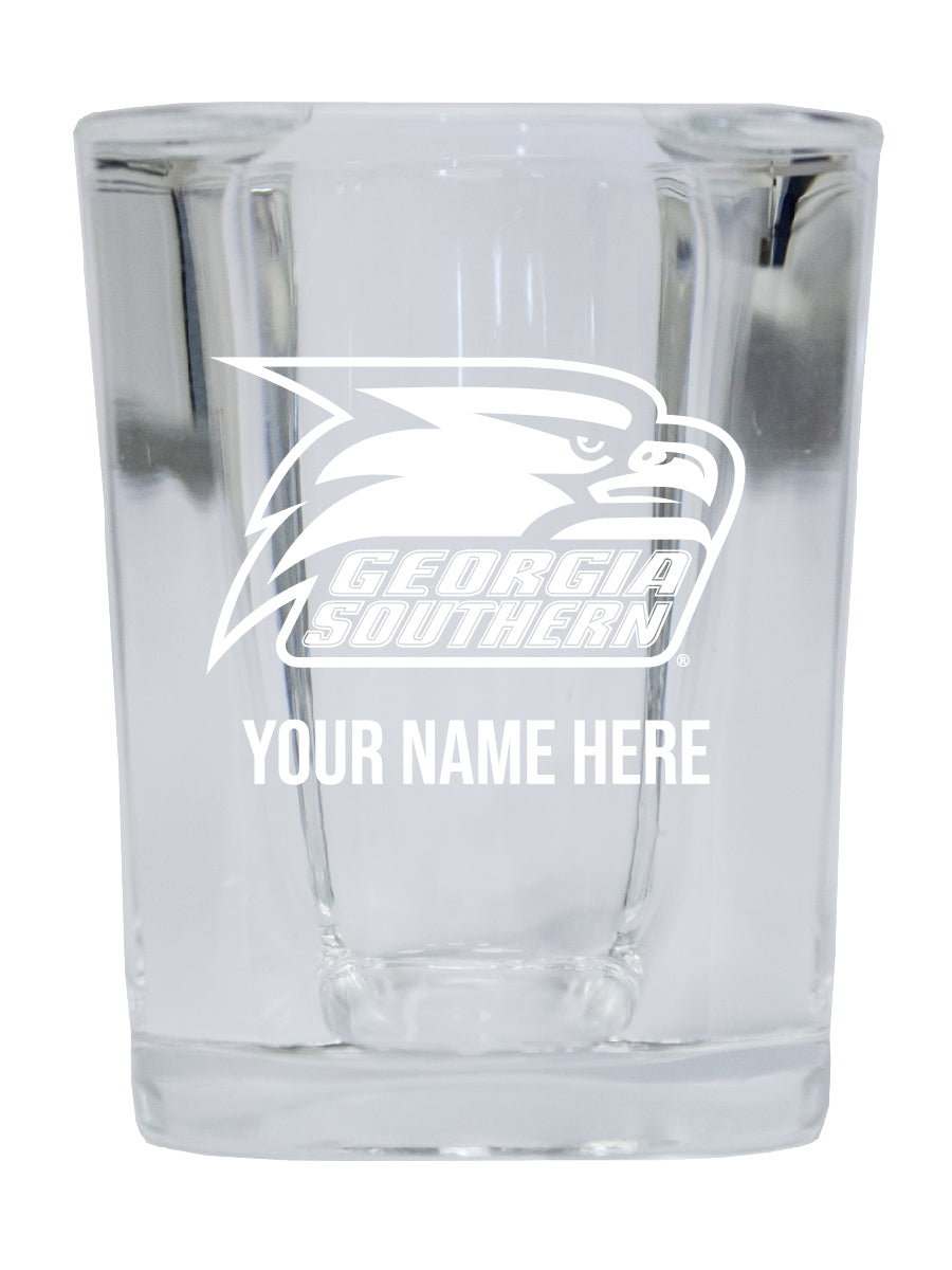 NCAA Georgia Southern Eagles Personalized 2oz Stemless Shot Glass - Custom Laser Etched 