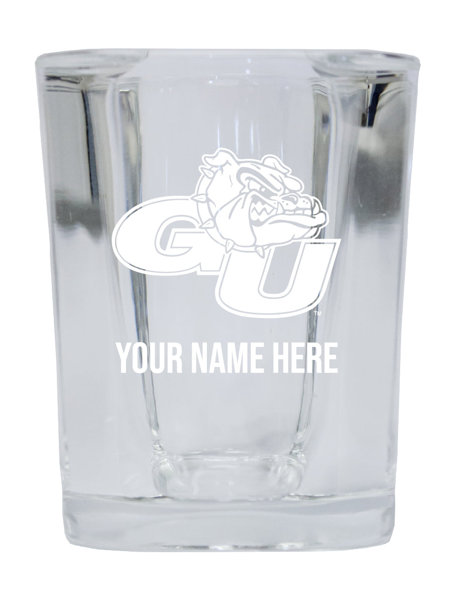 NCAA Gonzaga Bulldogs Personalized 2oz Stemless Shot Glass - Custom Laser Etched 