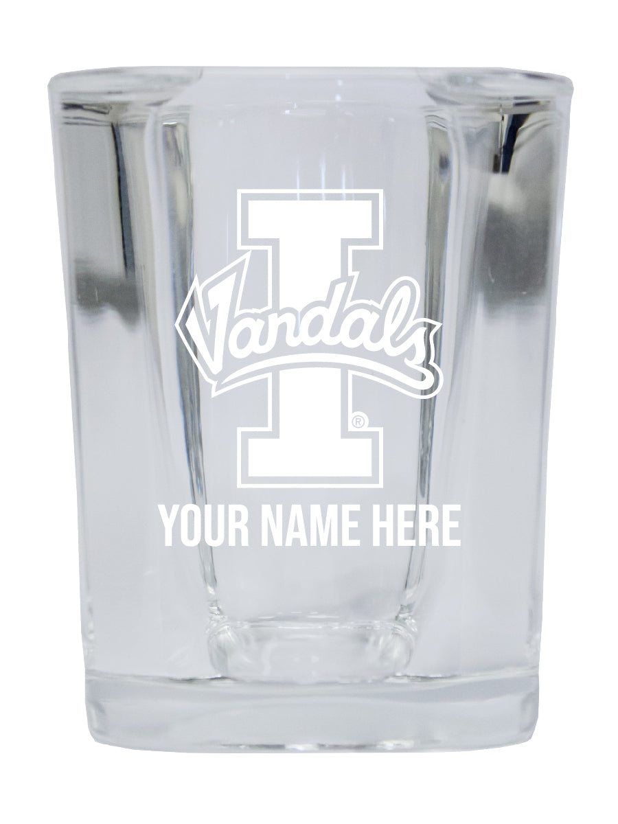 NCAA Idaho Vandals Personalized 2oz Stemless Shot Glass - Custom Laser Etched 