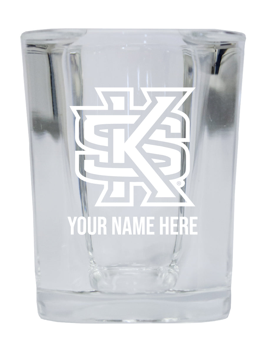 NCAA Kennesaw State University Personalized 2oz Stemless Shot Glass - Custom Laser Etched 